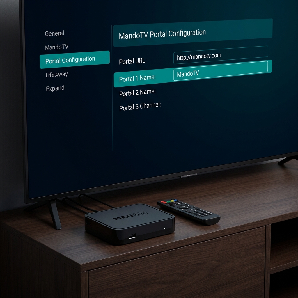 Configuración de portal IPTV24 en MAG Box
